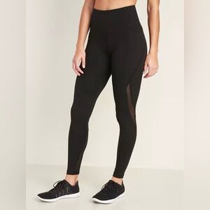 Old Navy High-Waisted Elevate 7/8-Length Leggings for Women - Black Petite Large